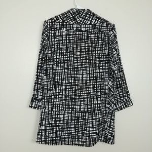 Calvin Klein Longline Open Blazer Check 2 #3179